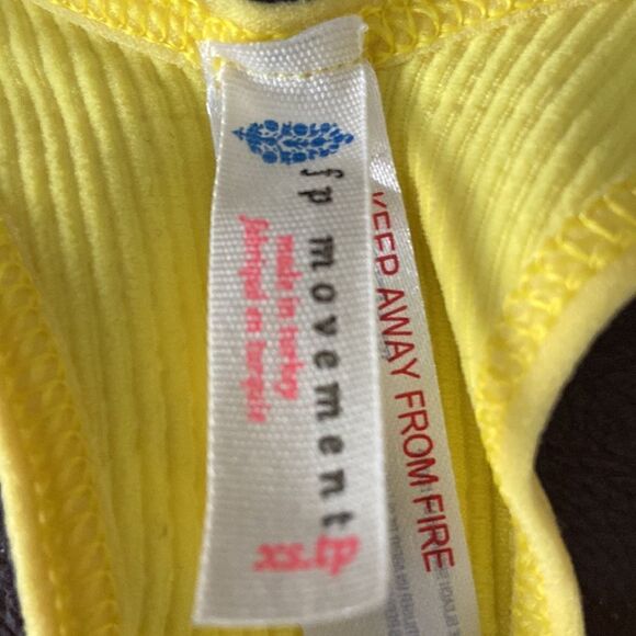 Free people NWT Sz XS epic yellow top - Picture 7 of 9